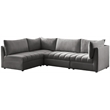 Meridian Furniture Jacob Grey Velvet Modular Sectional