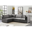 Meridian Furniture Jacob Grey Velvet Modular Sectional