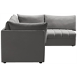 Meridian Furniture Jacob Grey Velvet Modular Sectional