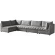 Meridian Furniture Jacob Grey Velvet Modular Sectional