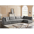 Meridian Furniture Jacob Grey Velvet Modular Sectional