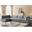 Meridian Furniture Jacob Grey Velvet Modular Sectional
