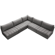Meridian Furniture Jacob Grey Velvet Modular Sectional