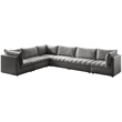 Meridian Furniture Jacob Grey Velvet Modular Sectional