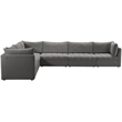 Meridian Furniture Jacob Grey Velvet Modular Sectional