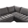 Meridian Furniture Jacob Grey Velvet Modular Sectional