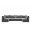 Meridian Furniture Jacob Grey Velvet Modular Sectional