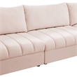 Meridian Furniture Jacob Pink Velvet Modular Sectional