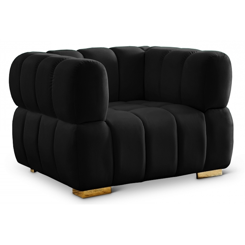 Meridian Furniture Gwen Black Velvet Chair