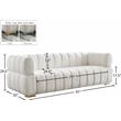 Meridian Furniture Gwen Cream Velvet Sofa