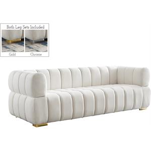 meridian furniture gwen cream velvet sofa