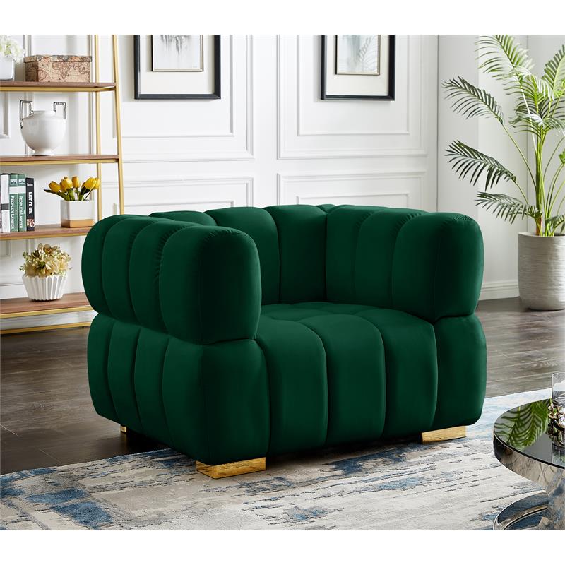 Meridian Furniture Gwen Green Velvet Chair