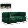 Meridian Furniture Gwen Green Velvet Loveseat