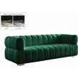 Meridian Furniture Gwen Green Velvet Sofa