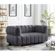 Meridian Furniture Gwen Grey Velvet Loveseat