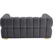 Meridian Furniture Gwen Grey Velvet Loveseat