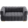 Meridian Furniture Gwen Grey Velvet Loveseat