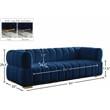 Meridian Furniture Gwen Navy Velvet Sofa