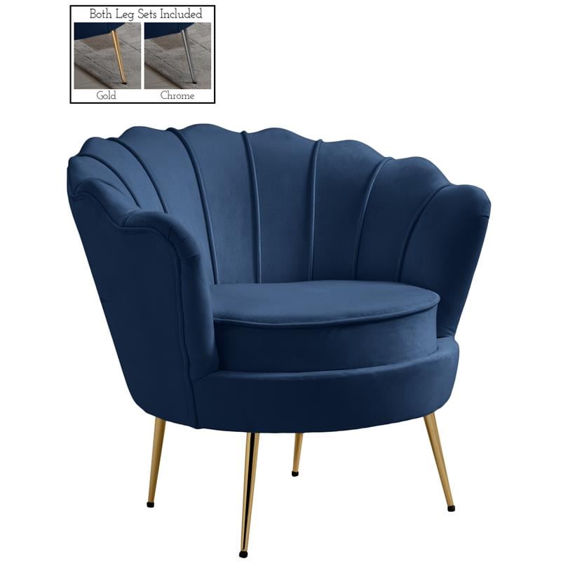 meridian velvet chair