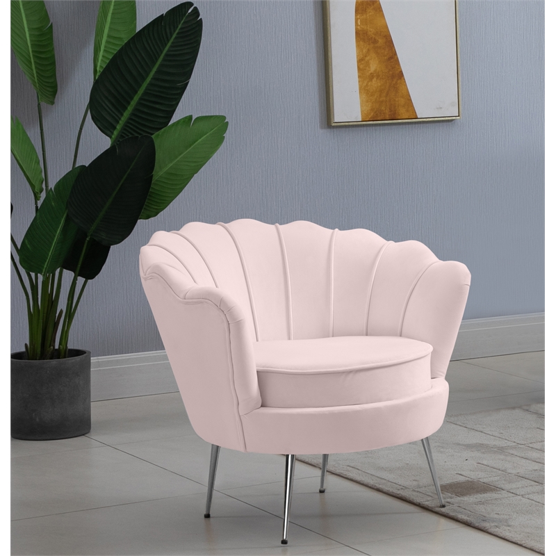 Pink discount velvet seat