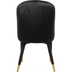Meridian Furniture Belle Black Velvet Dining Chair (Set of 2)