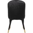Meridian Furniture Belle Black Velvet Dining Chair (Set of 2)