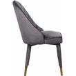 Meridian Furniture Belle Grey Velvet Dining Chair (Set of 2)