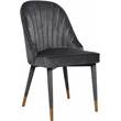 Meridian Furniture Belle Grey Velvet Dining Chair (Set of 2)