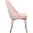 Meridian Furniture Belle Pink Velvet Dining Chair (Set of 2)