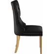 Meridian Furniture Carmen Black Velvet Dining Chairs (Set of 2)