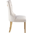 Meridian Furniture Carmen Cream Velvet Dining Chairs (Set of 2)