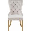 Meridian Furniture Carmen Cream Velvet Dining Chairs (Set of 2)