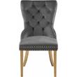Meridian Furniture Carmen Grey Velvet Dining Chairs (Set of 2)