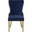 Meridian Furniture Carmen Navy Velvet Dining Chairs (Set of 2)