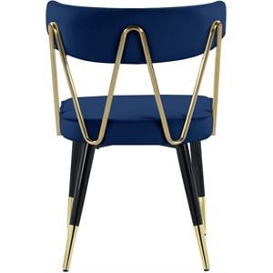 Meridian Furniture Rheingold Navy Velvet Dining Chair (Set of 2)