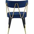 Meridian Furniture Rheingold Navy Velvet Dining Chair (Set of 2)