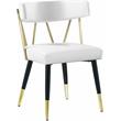 Meridian Furniture Rheingold White Vegan Leather Dining Chair (Set of 2)