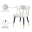 Meridian Furniture Rheingold White Vegan Leather Dining Chair (Set of 2)