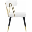 Meridian Furniture Rheingold White Vegan Leather Dining Chair (Set of 2)