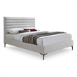 Meridian Furniture Hunter Cream Linen King Bed