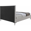 Meridian Furniture Hunter Cream Linen Queen Bed