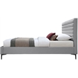 Meridian Furniture Hunter Grey Linen Full Bed