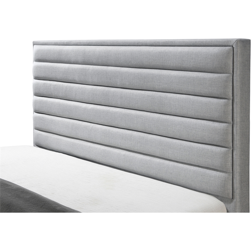 Meridian Furniture Hunter Grey Linen King Bed