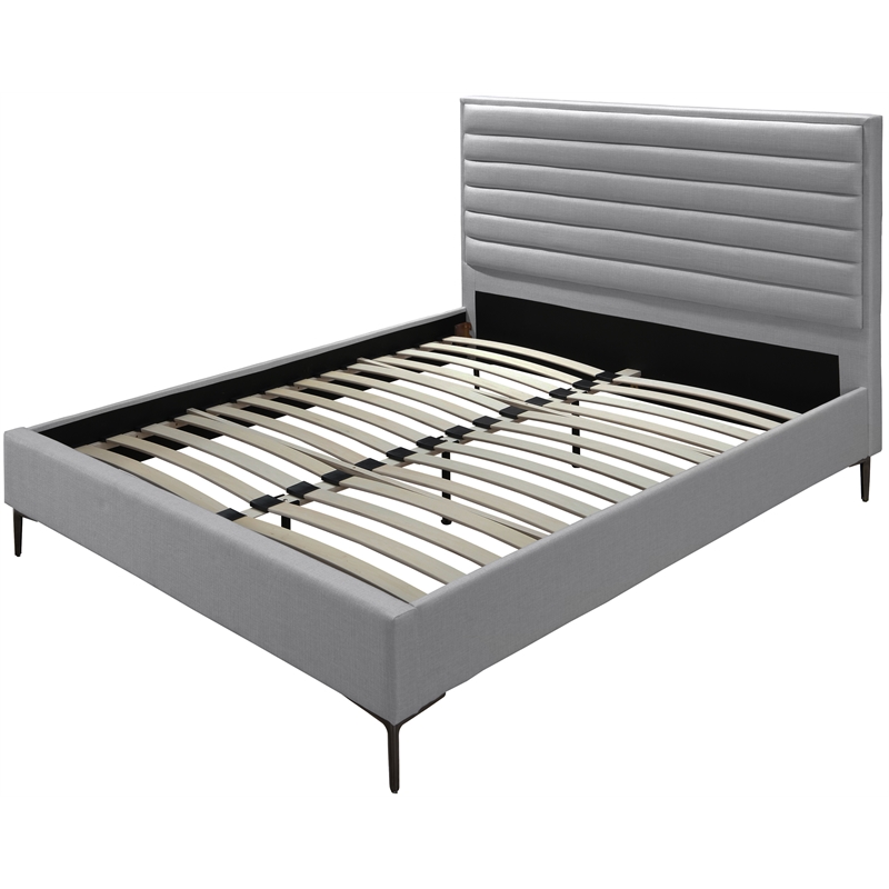 Meridian Furniture Hunter Grey Linen King Bed