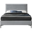 Meridian Furniture Hunter Grey Linen Queen Bed