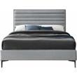 Meridian Furniture Hunter Grey Linen Queen Bed