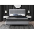 Meridian Furniture Hunter Grey Linen Queen Bed