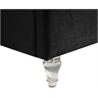 Meridian Furniture Kira Black Velvet Queen Bed