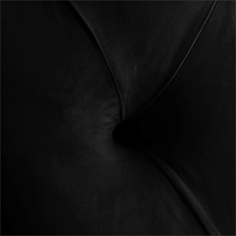 Meridian Furniture Kira Black Velvet Queen Bed