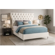 Meridian Furniture Kira Cream Velvet King Bed